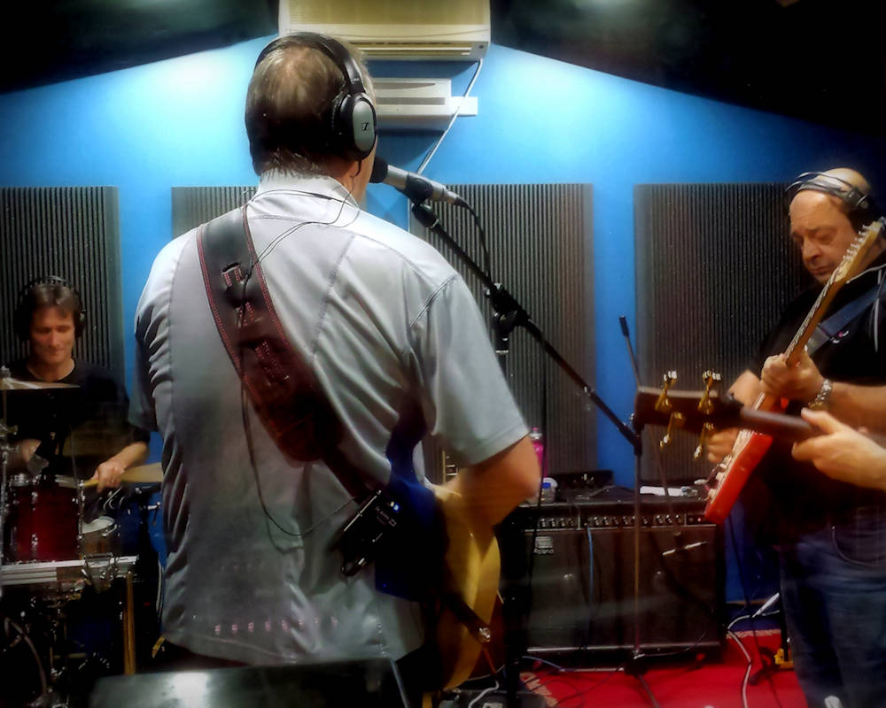 Rave On in the studio.